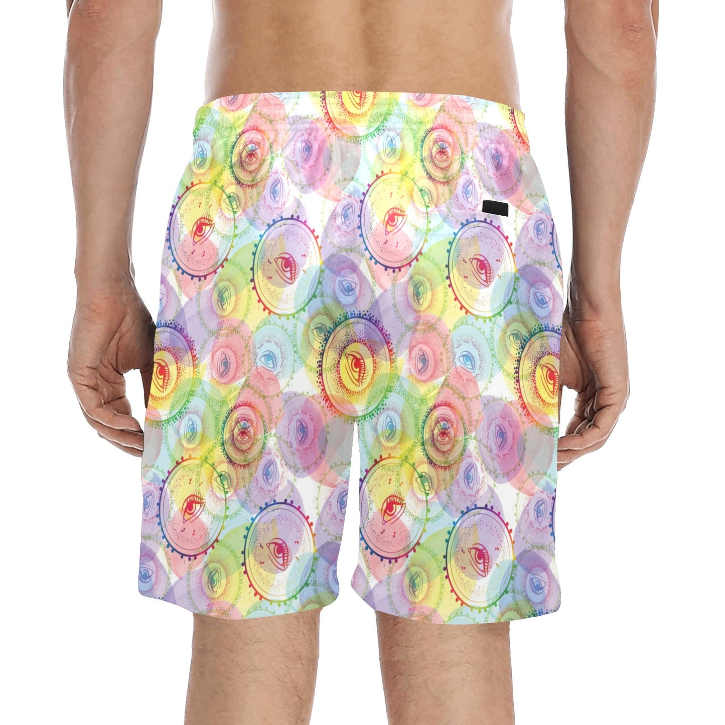 Third Eye Print Design LKS303 Men's Swim Trunks Beach Shorts