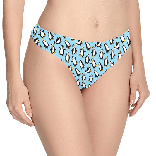 Penguin Happy Print Women's Thongs