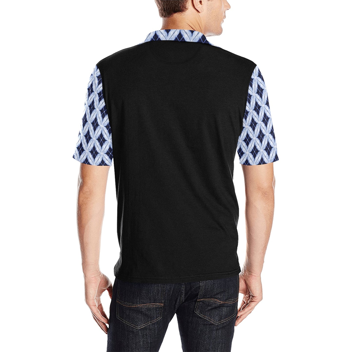Tie Dye Print Design LKS308 Men Polo Shirt