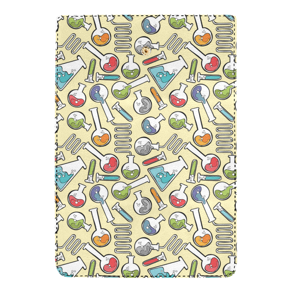 Chemical Pattern Print Design 04 Women's Trifold Wallet