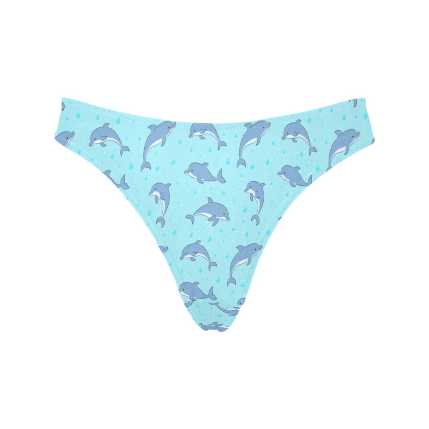 Dolphin Baby Cute Print Pattern Women's Thongs