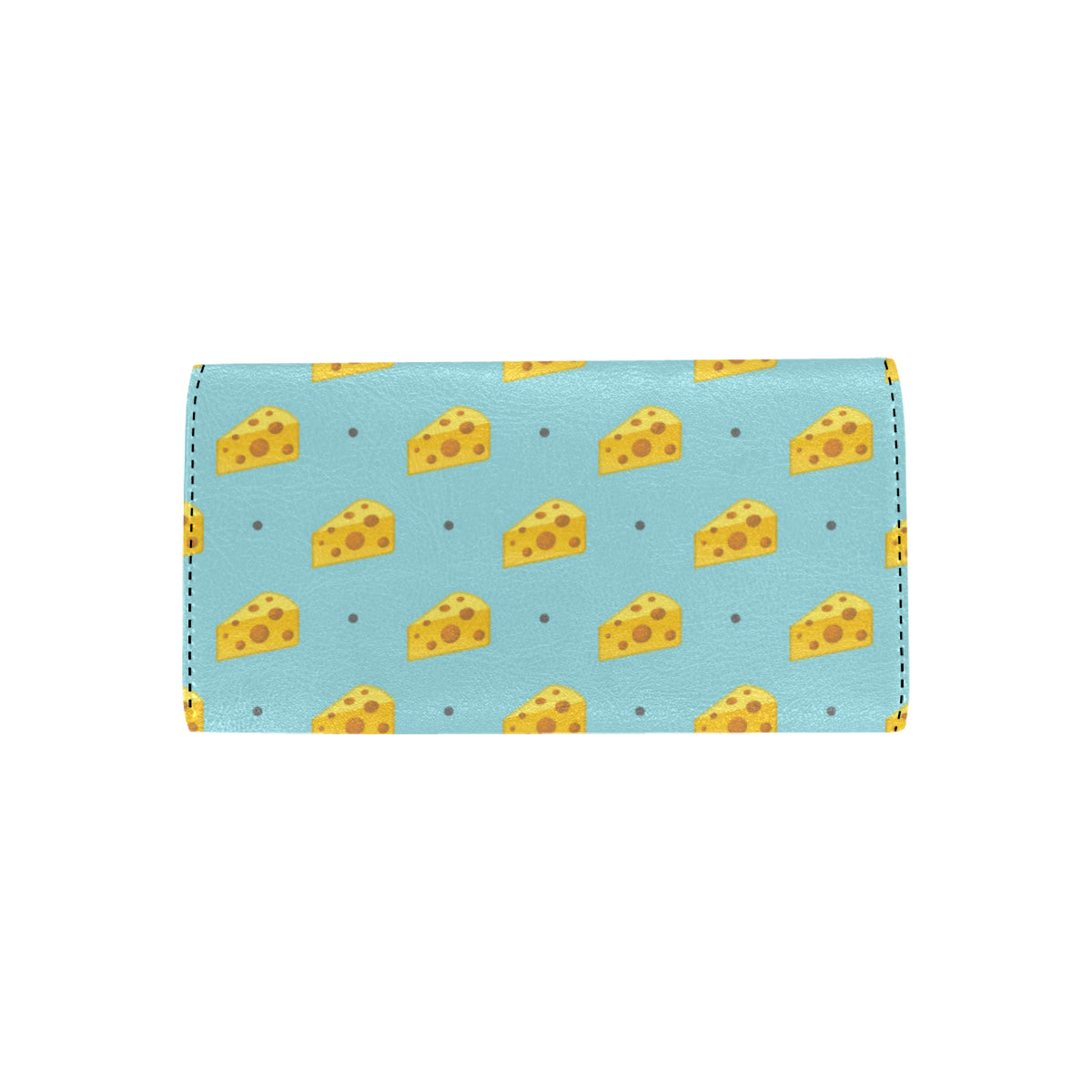 Cheese Pattern Print Design 02 Women's Trifold Wallet