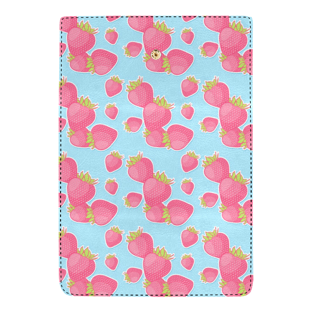 Strawberry Pattern Print Design SB04 Women's Trifold Wallet