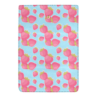Strawberry Pattern Print Design SB04 Women's Trifold Wallet