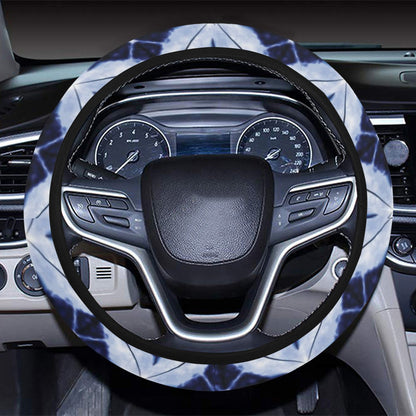 Tie Dye Print Design LKS308 Steering Wheel Cover with Elastic Edge