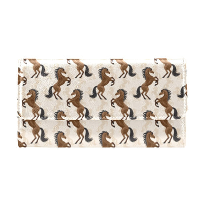 Horse Print Design LKS308 Women's Trifold Wallet