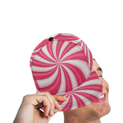 Vortex Twist Swirl Candy Print Snapback Cap