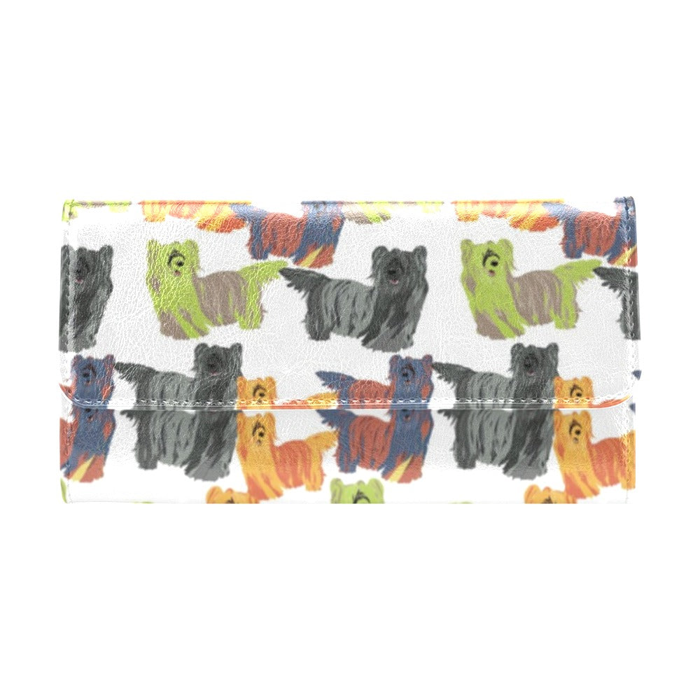 Skye Terriers Print Design LKS301 Women's Trifold Wallet