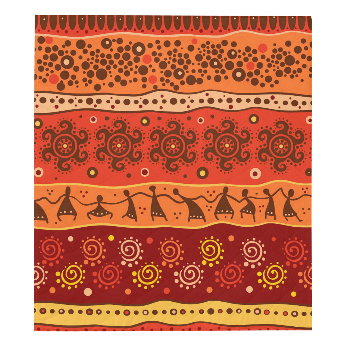 African Pattern Print Design 04 Premium Quilt