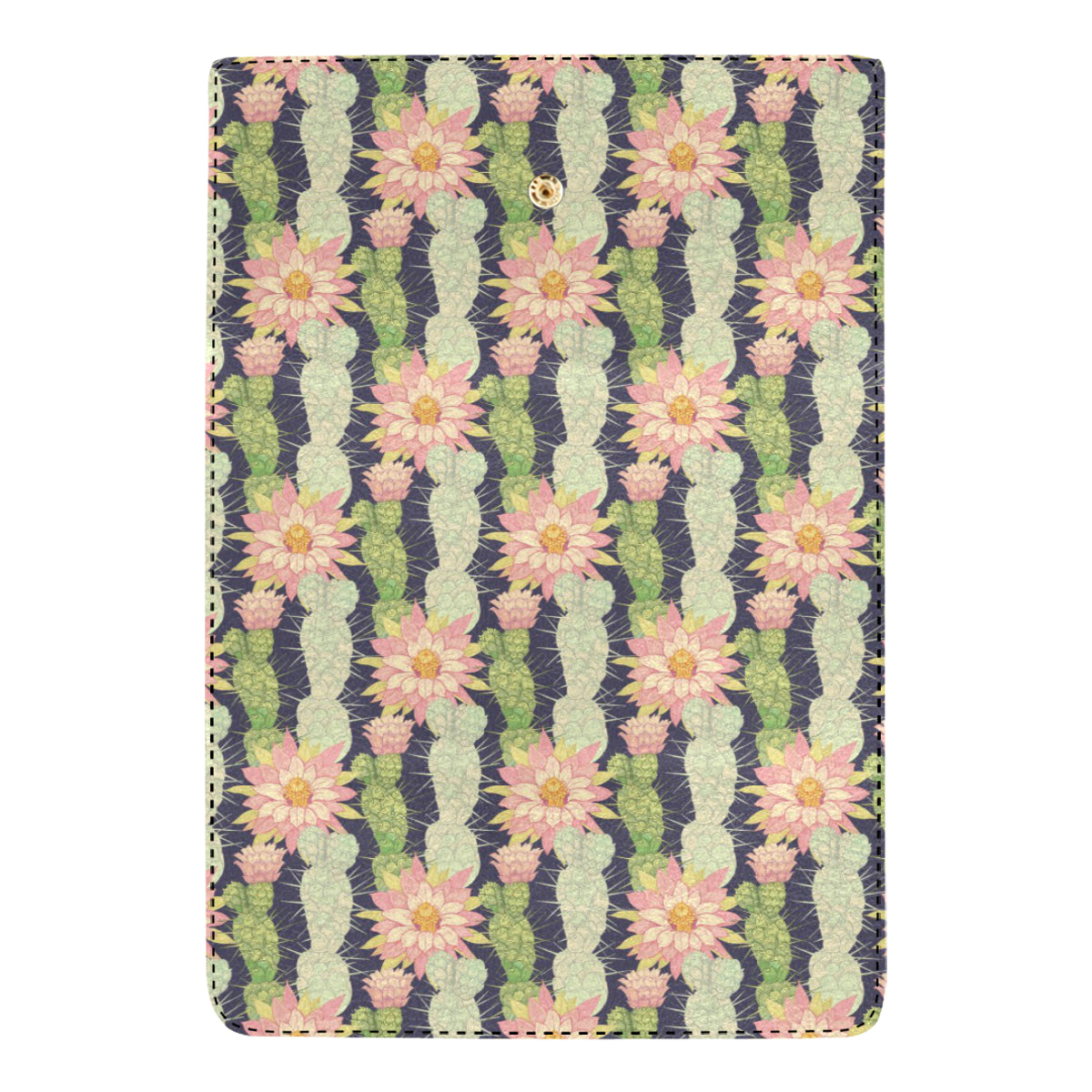 Cactus Pattern Print Design 01 Women's Trifold Wallet