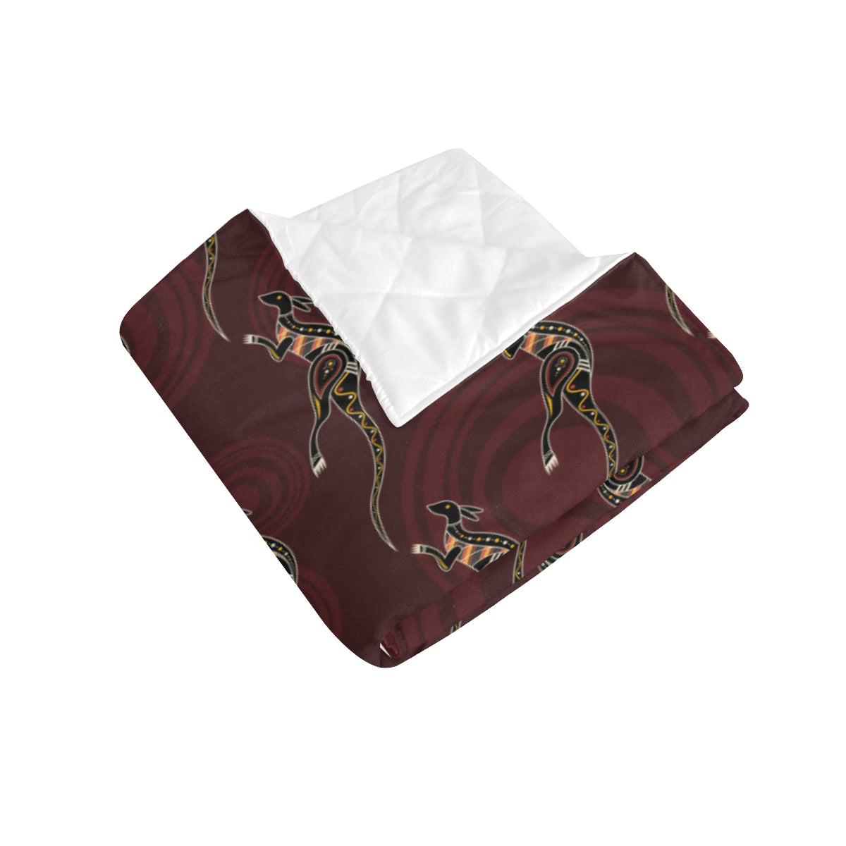 Kangaroos Pattern Print Design 05 Premium Quilt