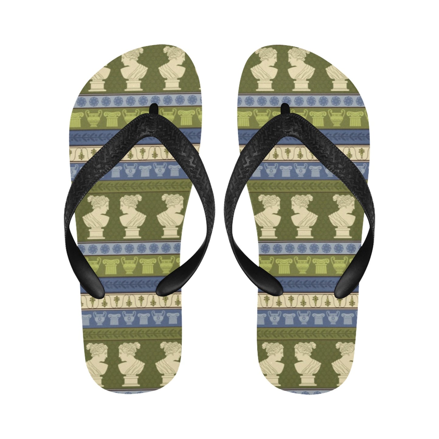 Ancient Greek Statue Print Design LKS301 Flip Flops