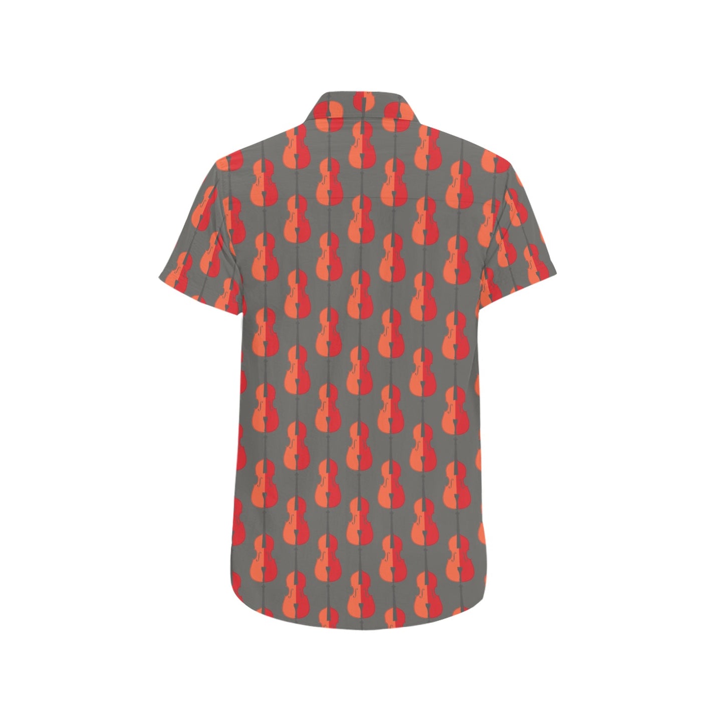Cello Print Design LKS401 Men Short Sleeve Button Up Shirt