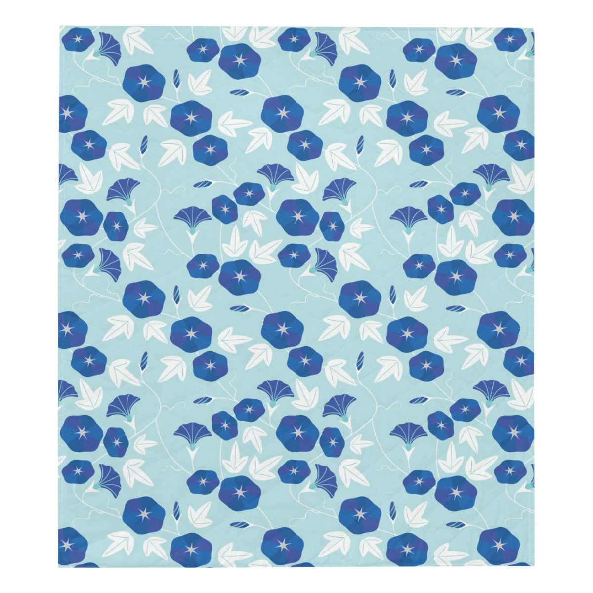 Morning Glory Pattern Print Design MG07 Premium Quilt