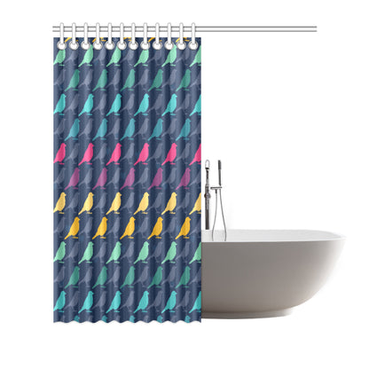 Birds Pattern Print Design 01 Shower Curtain