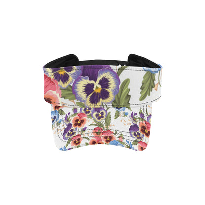 Pansy Pattern Print Design PS06 Unisex Sun Visor
