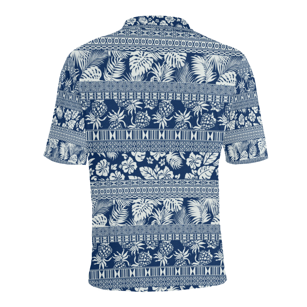 Hawaiian Themed Pattern Print Design H020 Men Polo Shirt