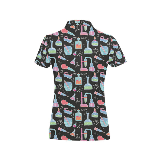 Chemical Pattern Print Design 06 Women's Polo Shirt