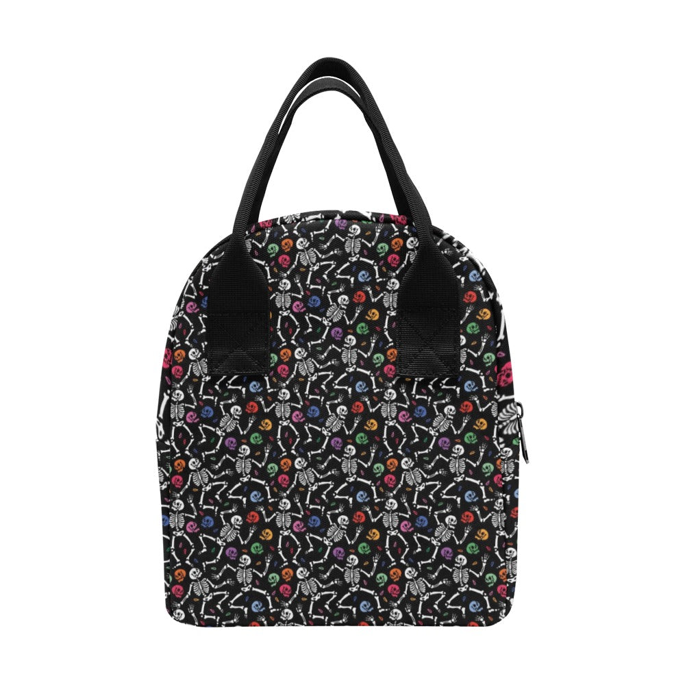 Skeleton Print Design LKS307 Insulated Lunch Bag