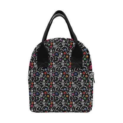Skeleton Print Design LKS307 Insulated Lunch Bag