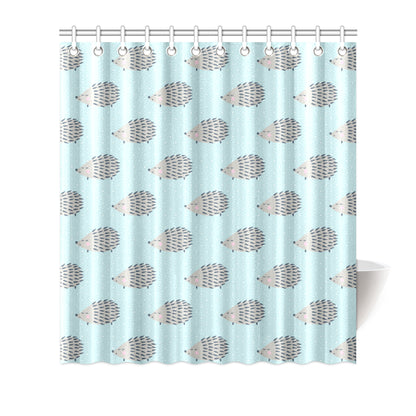 Hedgehog Pattern Print Design 02 Shower Curtain