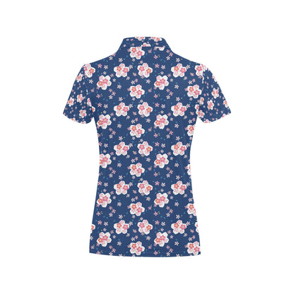 Sakura Print Design LKS306 Women's Polo Shirt