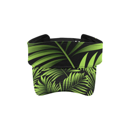 Green Neon Tropical Palm Leaves Unisex Sun Visor