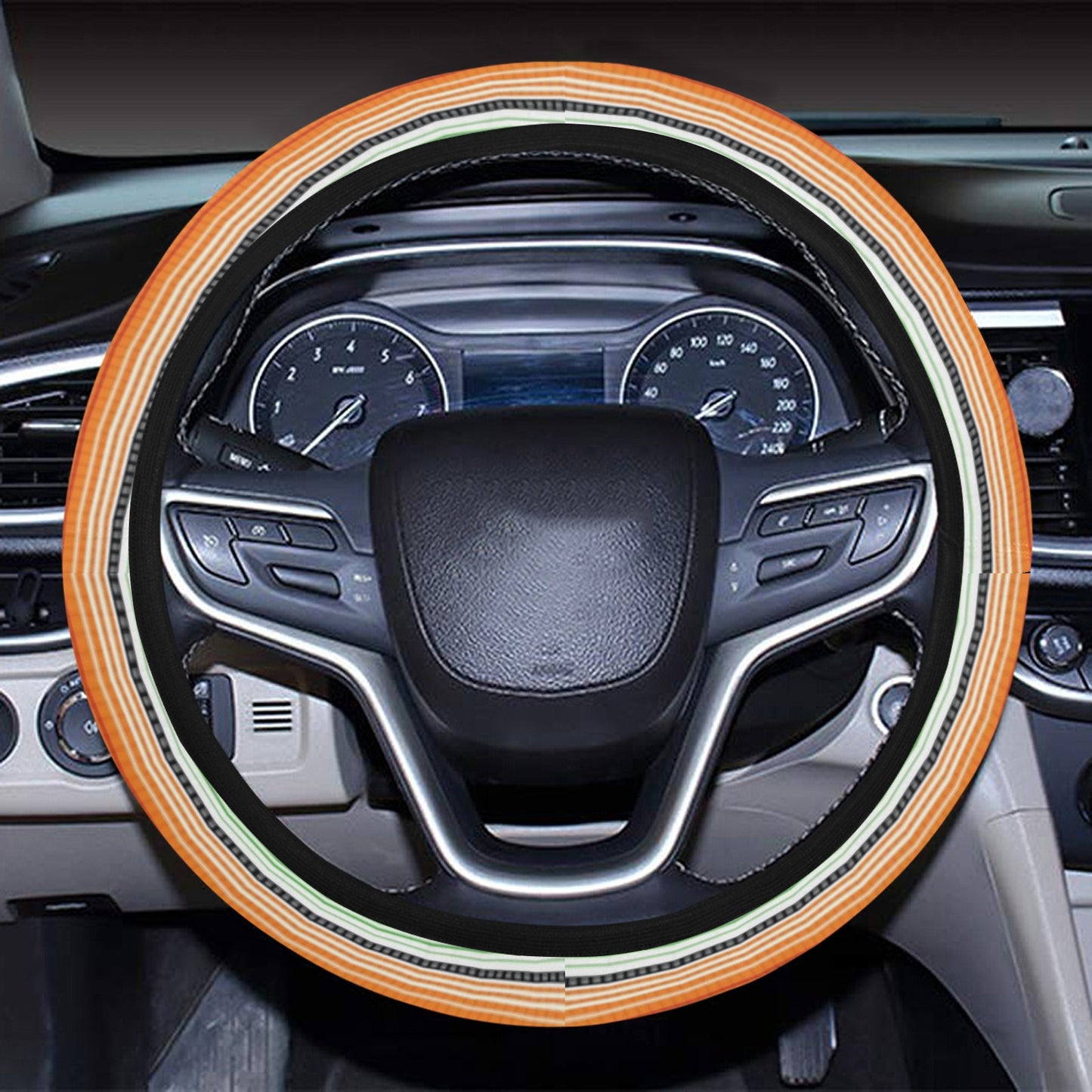 Serape Print Design LKS304 Steering Wheel Cover with Elastic Edge