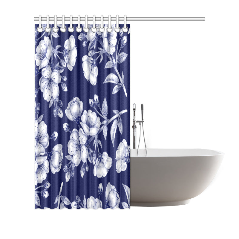 Cherry Blossom Pattern Print Design CB01 Shower Curtain