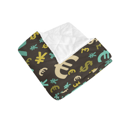Money Pattern Print Design 01 Premium Quilt