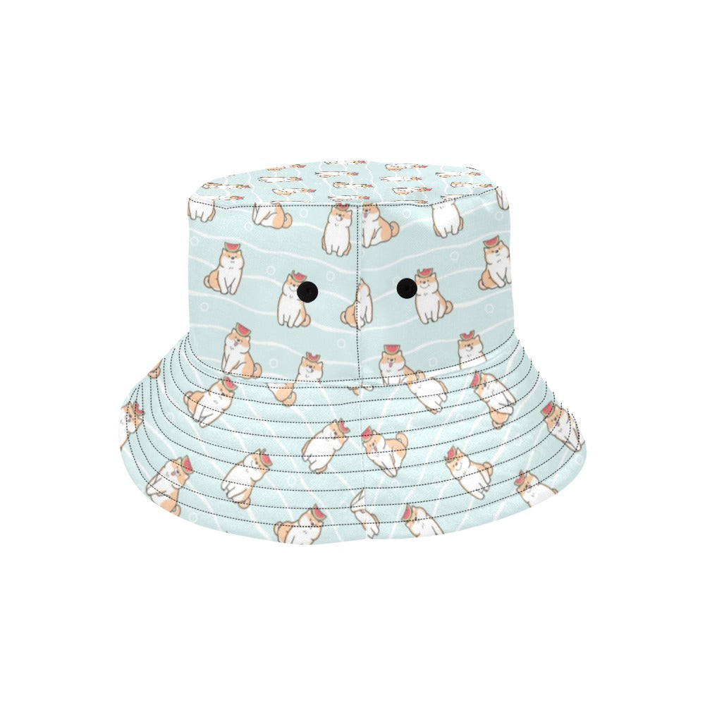 Shiba Inu Print Design LKS3011 Unisex Bucket Hat