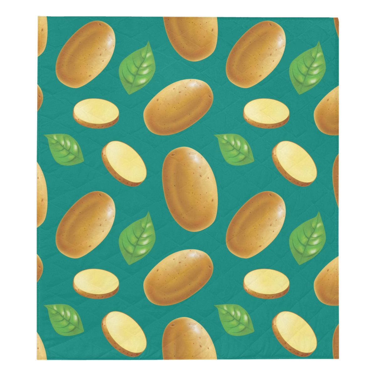 Potato Pattern Print Design A04 Premium Quilt