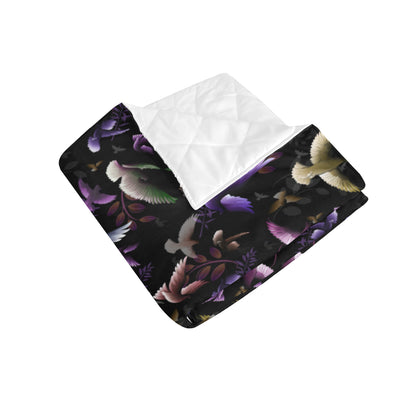Pigeon Pattern Print Design 01 Premium Quilt