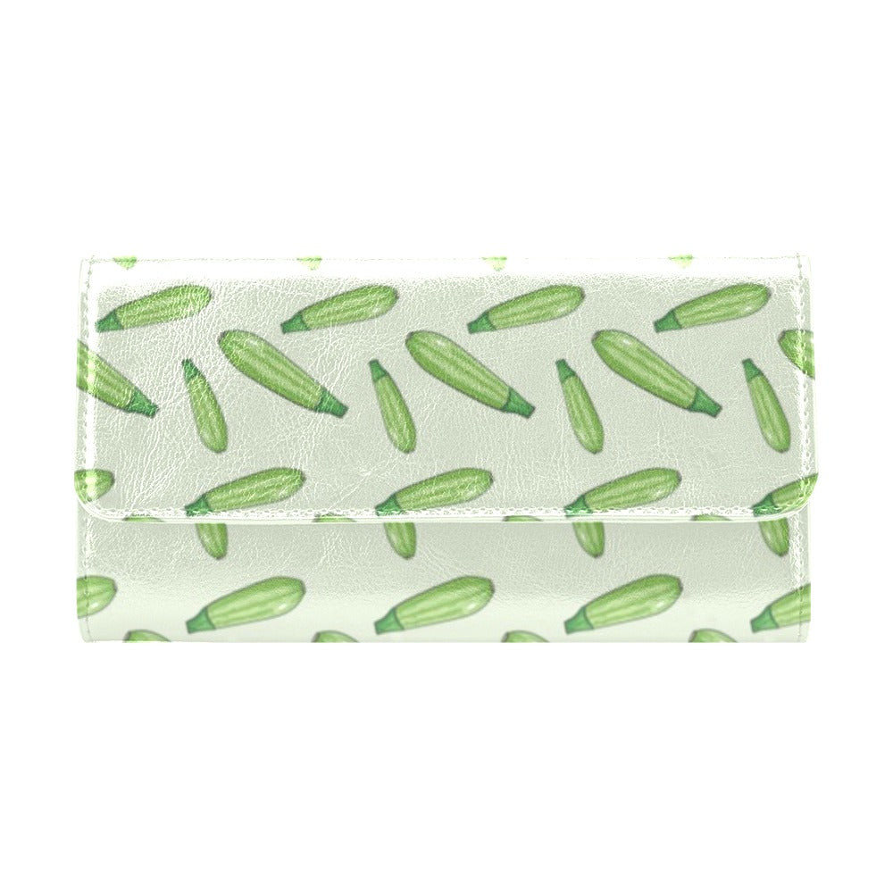 Zucchini Print Design LKS302 Women's Trifold Wallet