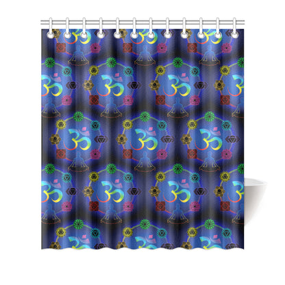 Chakra Zen Yoga OM Shower Curtain