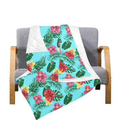 Hibiscus Hawaiian Flower Premium Quilt