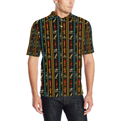 Eye of Horus Egypt Style Pattern Men Polo Shirt