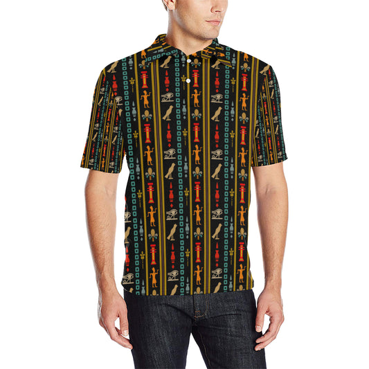 Eye of Horus Egypt Style Pattern Men Polo Shirt