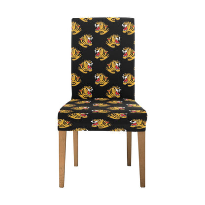 Tiger Head Print Design LKS306 Dining Chair Slipcover