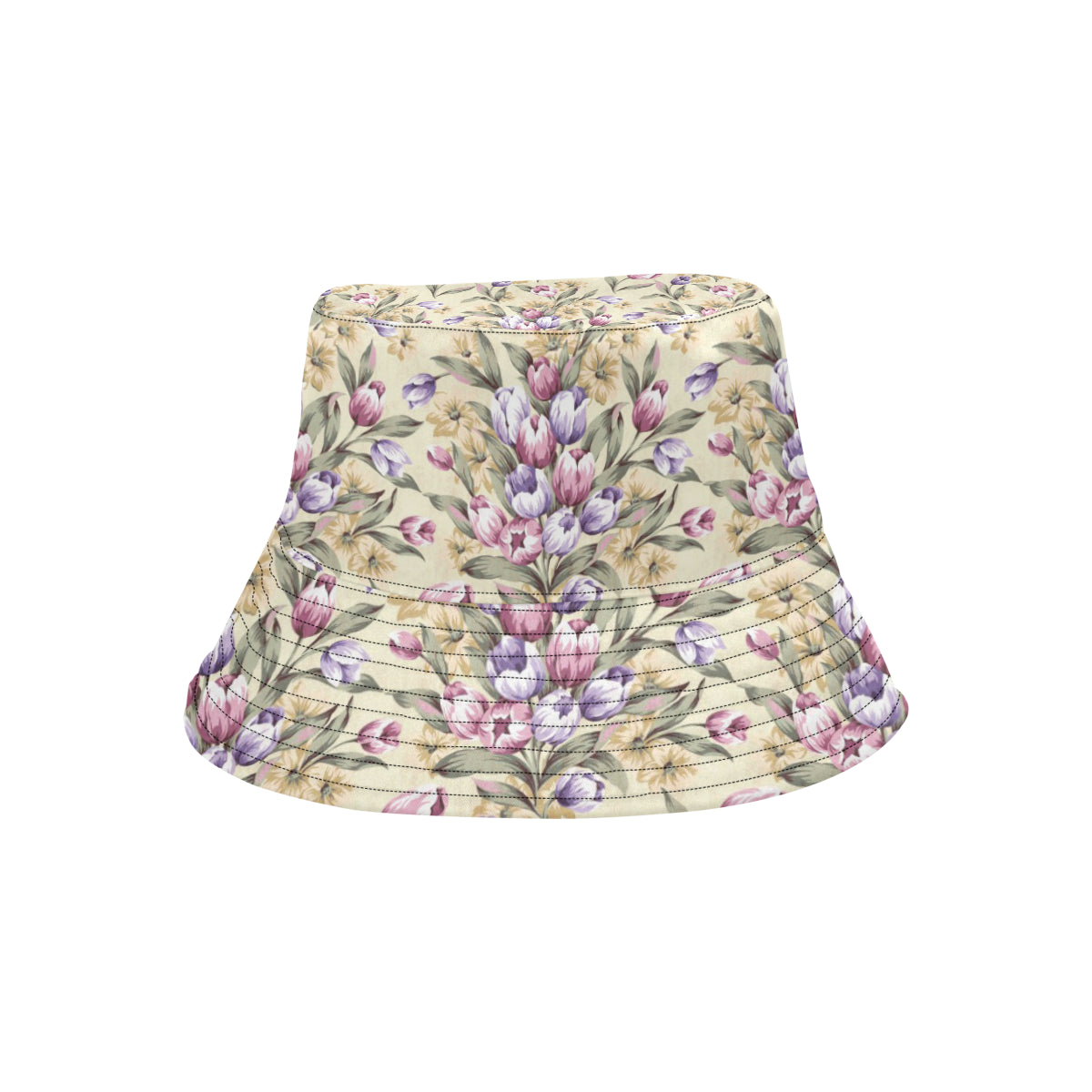 Tulip Pattern Print Design TP04 Unisex Bucket Hat