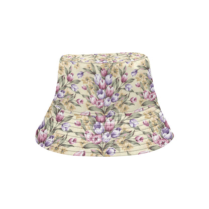 Tulip Pattern Print Design TP04 Unisex Bucket Hat