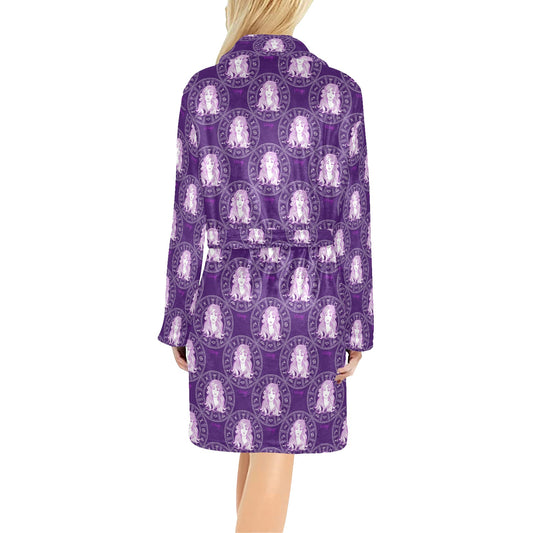 Virgo Print Design LKS301 Women's Fleece Robe