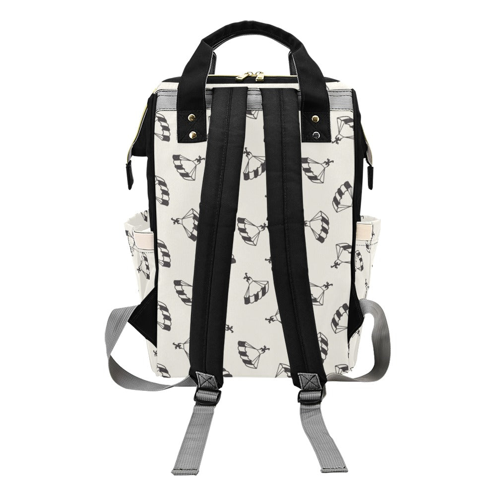 Skydiver Print Design LKS301 Diaper Bag Backpack