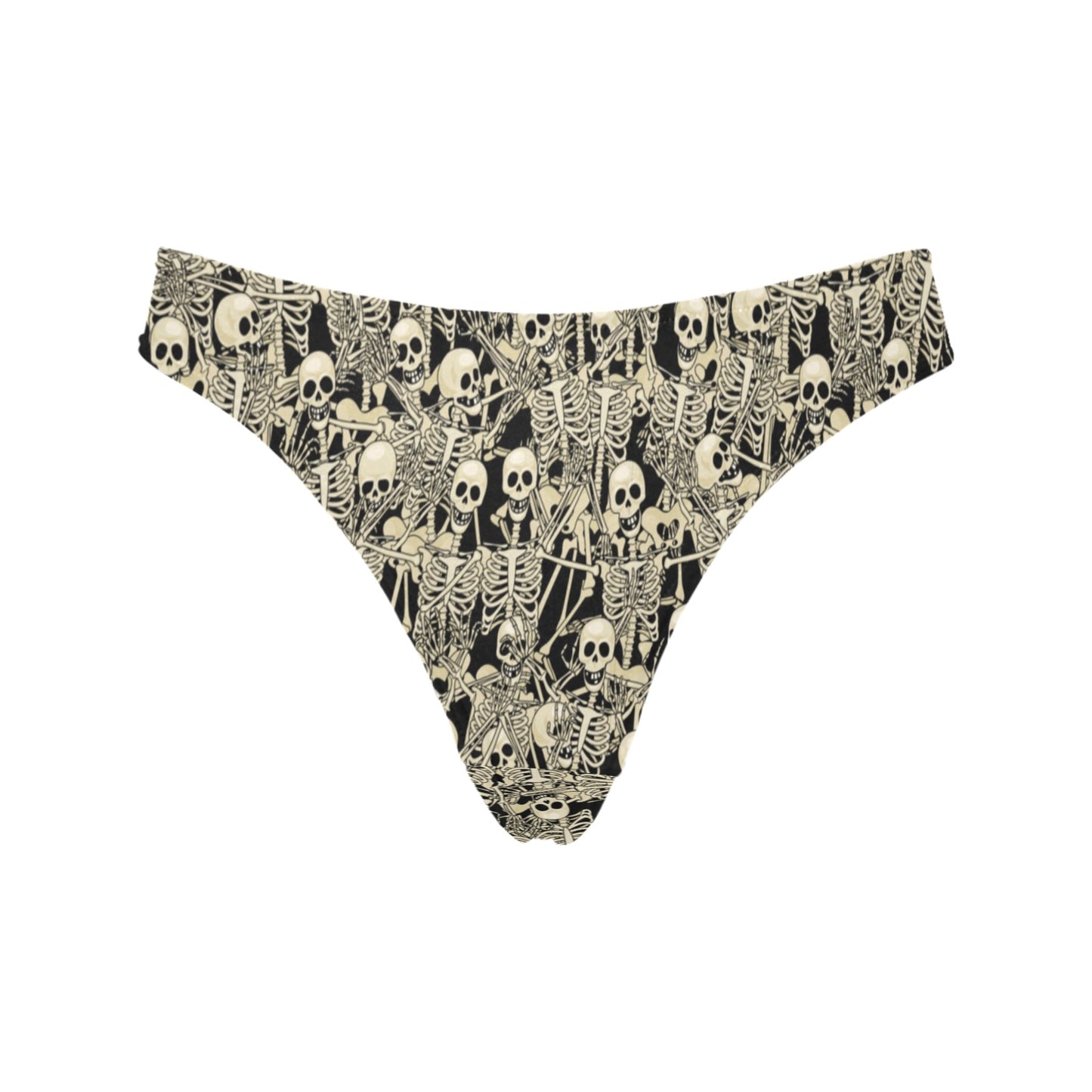 Skeleton Design Print Women's Thongs