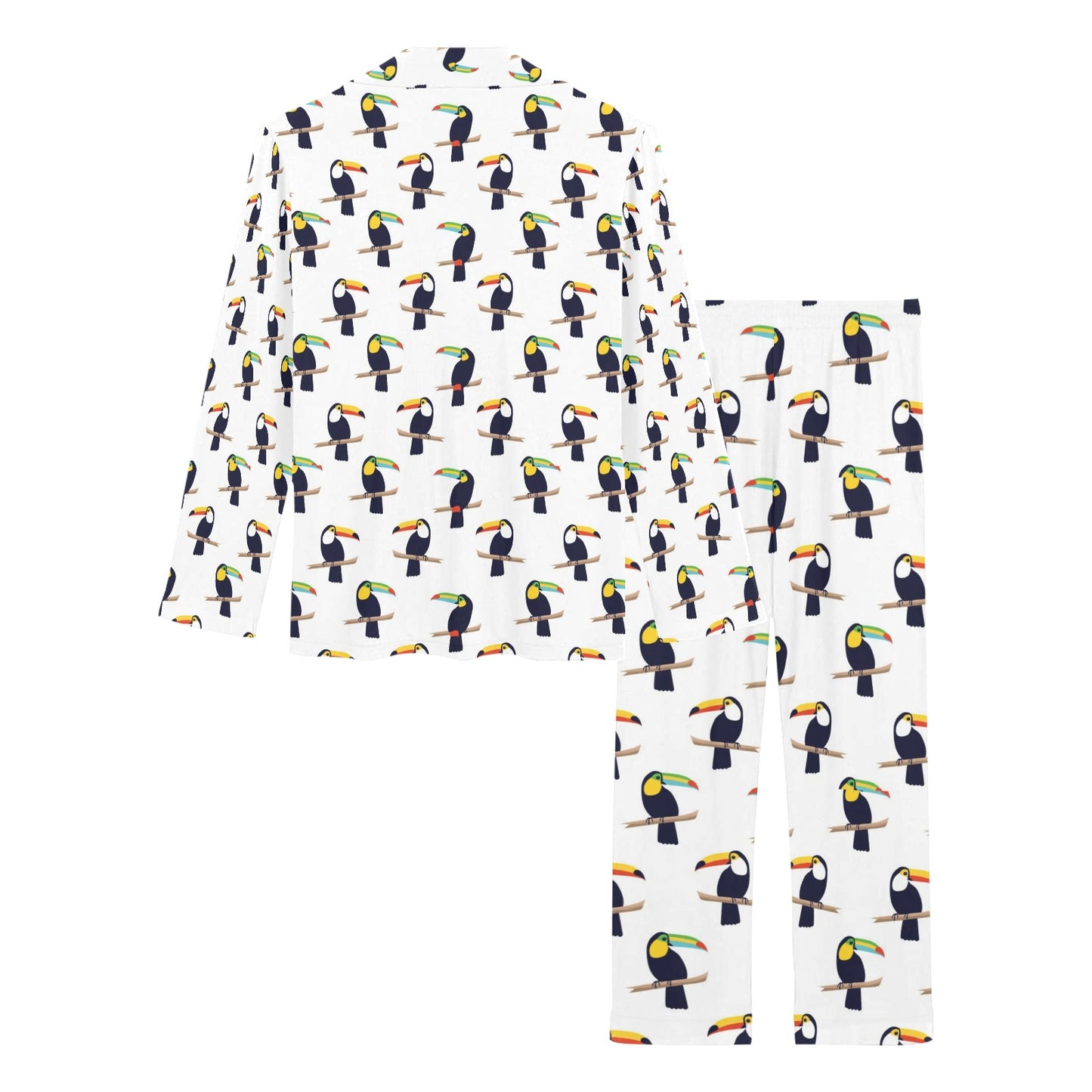 Toucan Print Design LKS305 Women's Long Pajama Set
