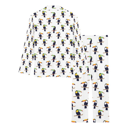 Toucan Print Design LKS305 Women's Long Pajama Set