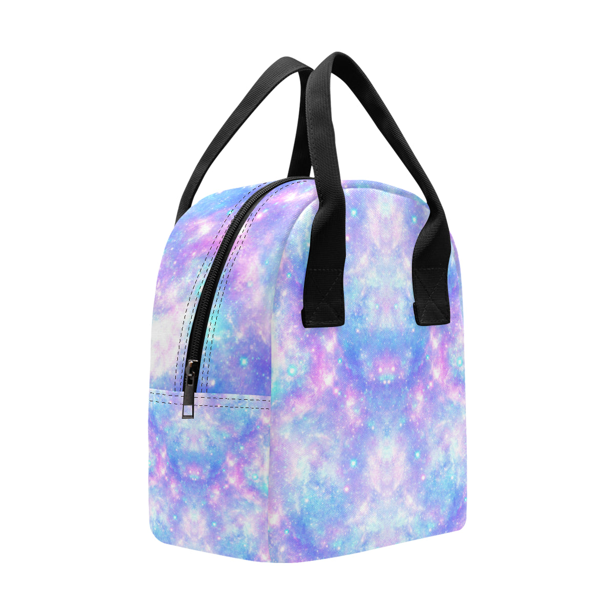 Galaxy Stardust Pastel Color Print Insulated Lunch Bag