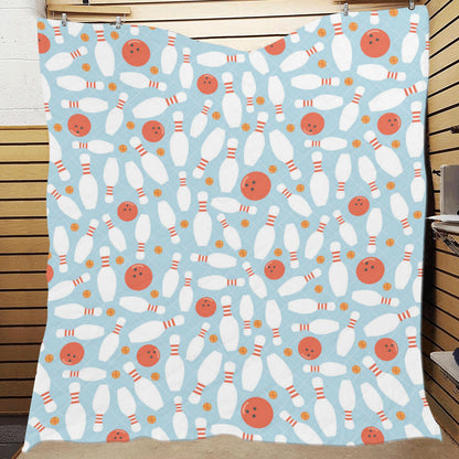 Bowling Pattern Print Design 09 Premium Quilt