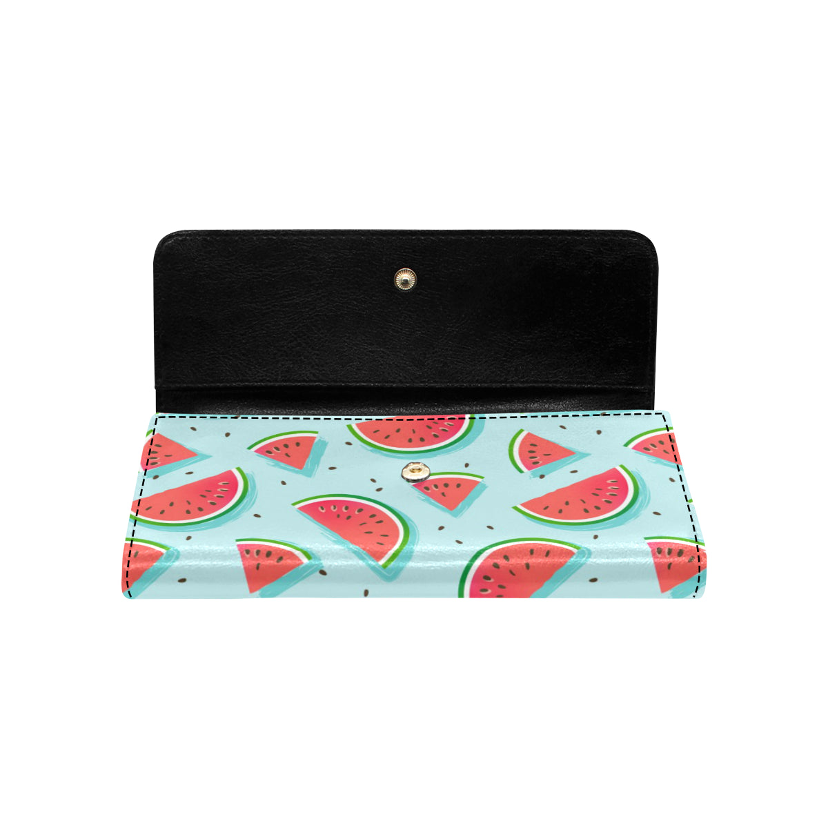Watermelon Pattern Print Design WM03 Women's Trifold Wallet