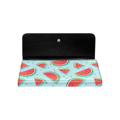 Watermelon Pattern Print Design WM03 Women's Trifold Wallet